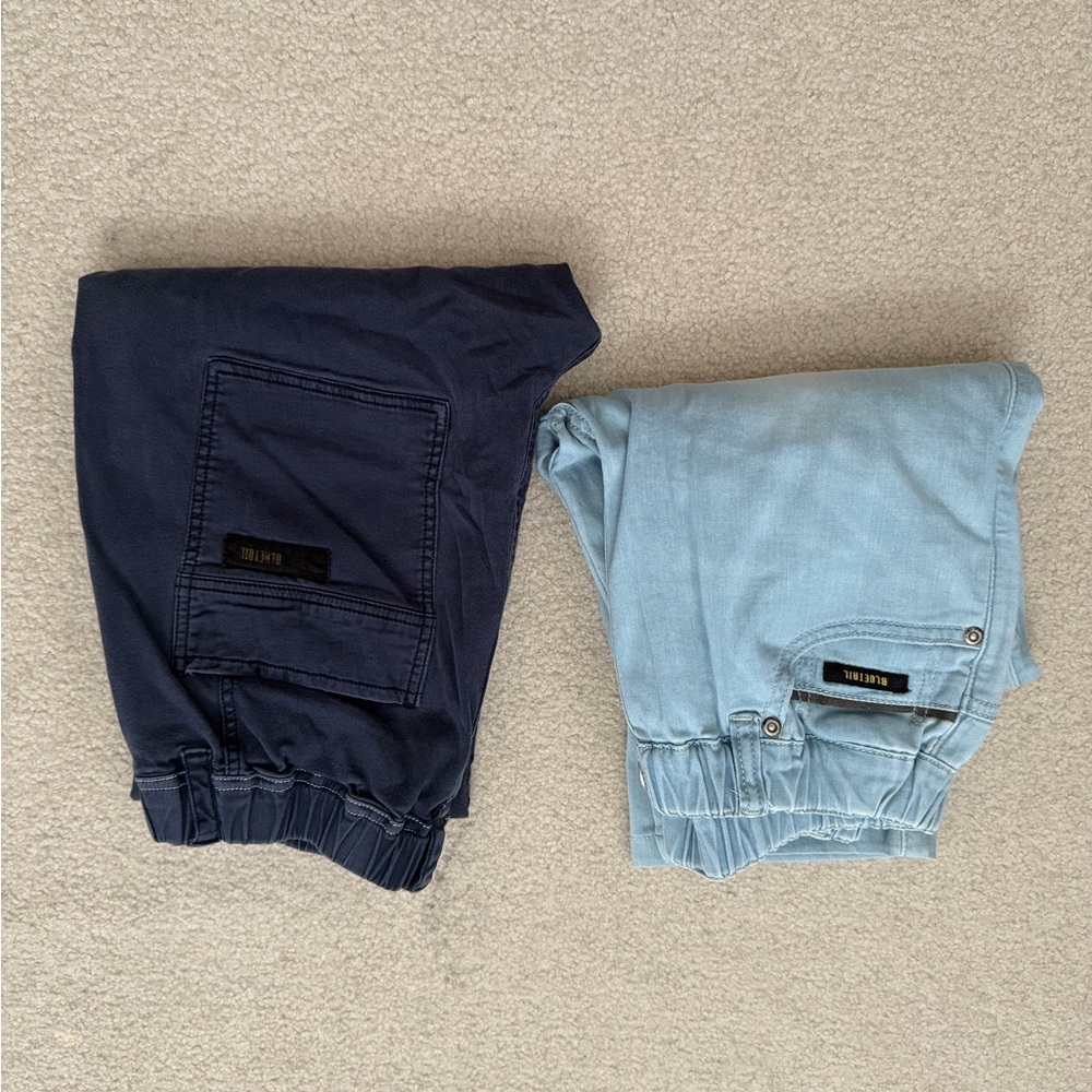 2 for $16 Children's Denim Jeans Duo - Dark Blue and Light Blue